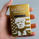 Donald Trump Aluminum Flip Cover Cigarette Case Tobacco Holder