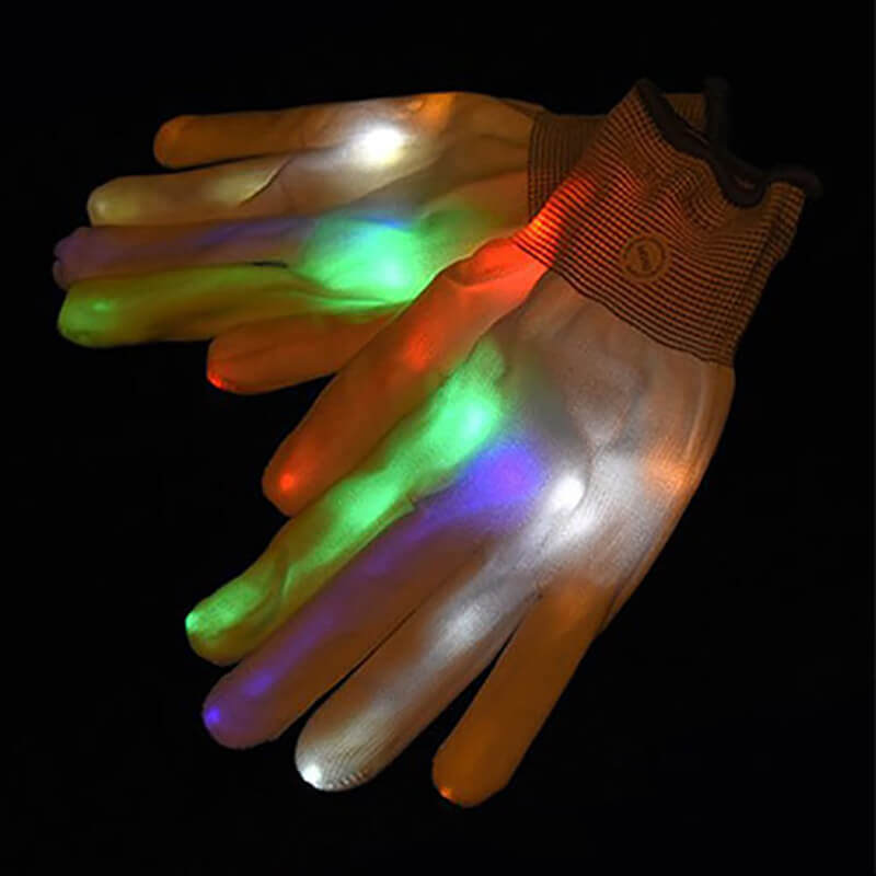 LED Light Up Skeleton Hand Gloves