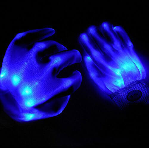 LED Light Up Skeleton Hand Gloves
