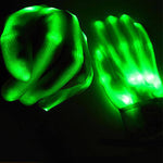 LED Light Up Skeleton Hand Gloves