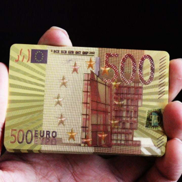 Waterproof gold plastic foil poker golden playing cards