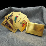 Waterproof gold plastic foil poker golden playing cards