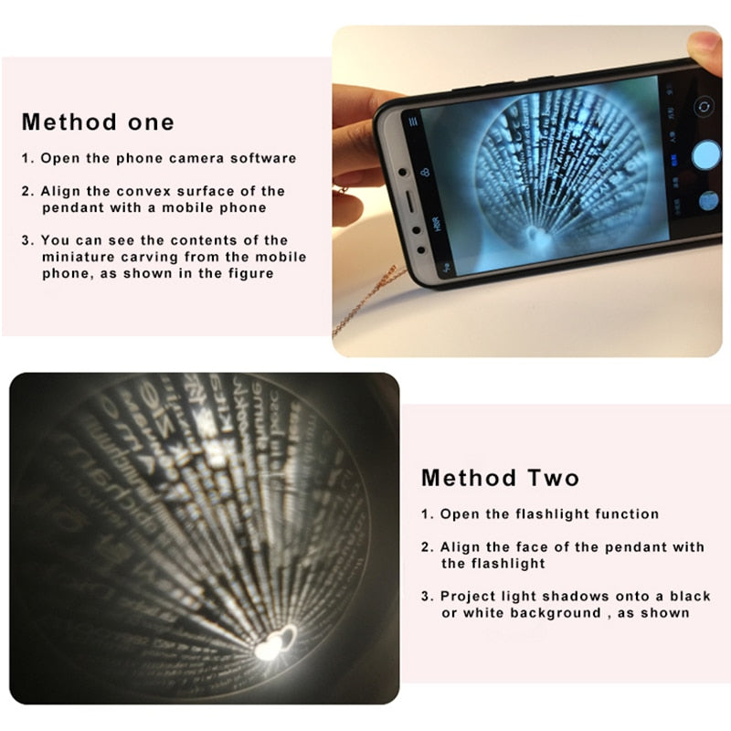 Memory of Love Projection Necklace