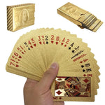Waterproof gold plastic foil poker golden playing cards