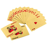 Waterproof gold plastic foil poker golden playing cards