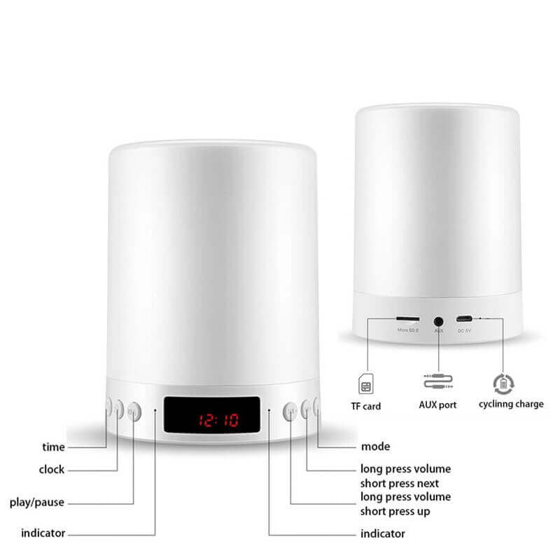 Customized Personality LED nightlight Bluetooth Speaker