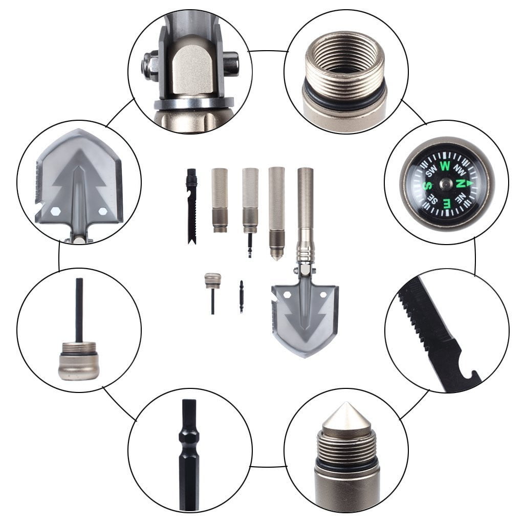 Multifunctional Camping Tactical Military Survival Folding Shovel