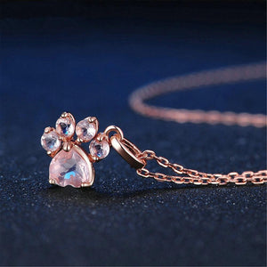 Cat Paw Pendant Necklace