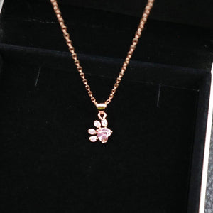 Cat Paw Pendant Necklace