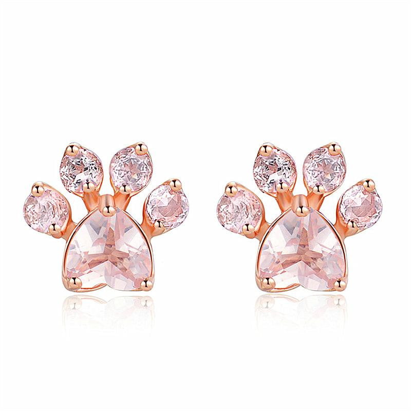 Cat Paw Piercing  Stud Earrings