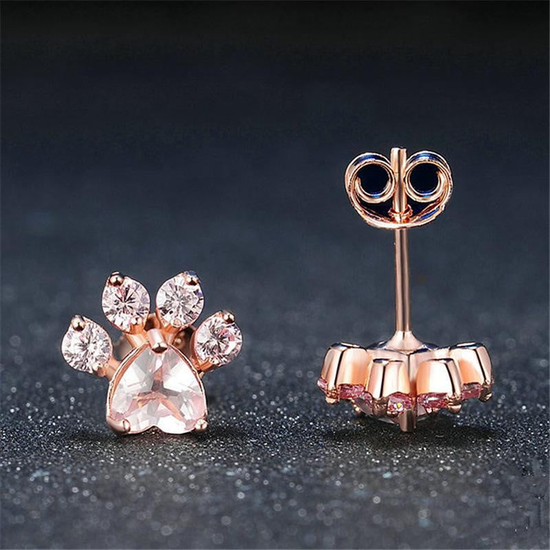 Cat Paw Piercing  Stud Earrings