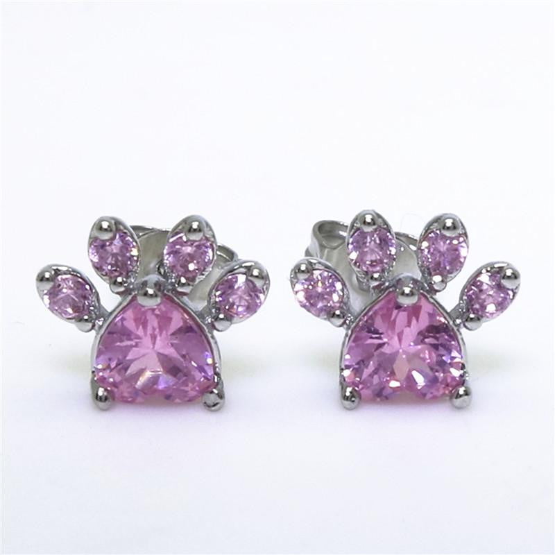 Cat Paw Piercing  Stud Earrings