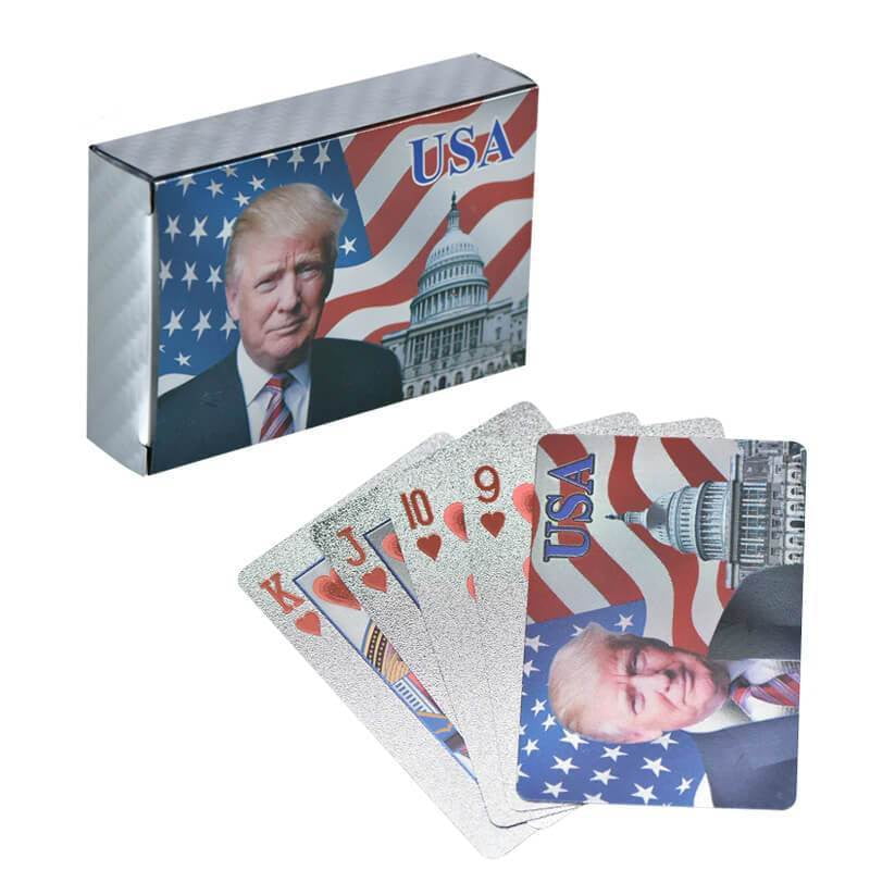 Waterproof USA President Donald Trump Playing Cards Poker Set