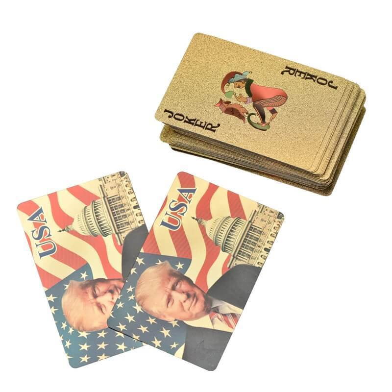 Waterproof USA President Donald Trump Playing Cards Poker Set