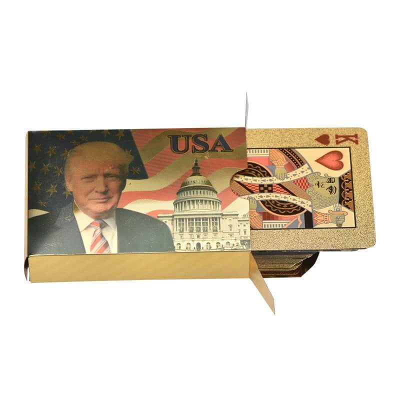 Waterproof USA President Donald Trump Playing Cards Poker Set
