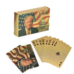 Waterproof USA President Donald Trump Playing Cards Poker Set