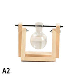 Plant Terrariums with Wooden Stand Glass Vase flowerpot