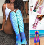 3D Printing Mermaid Pattern Knee High Socks Stockings